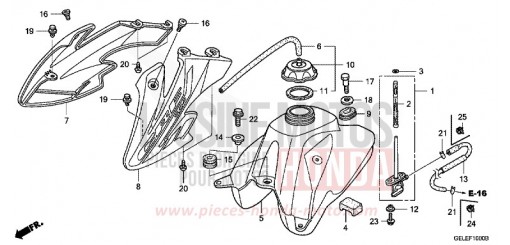 FUEL TANK CRF50F6 de 2006
